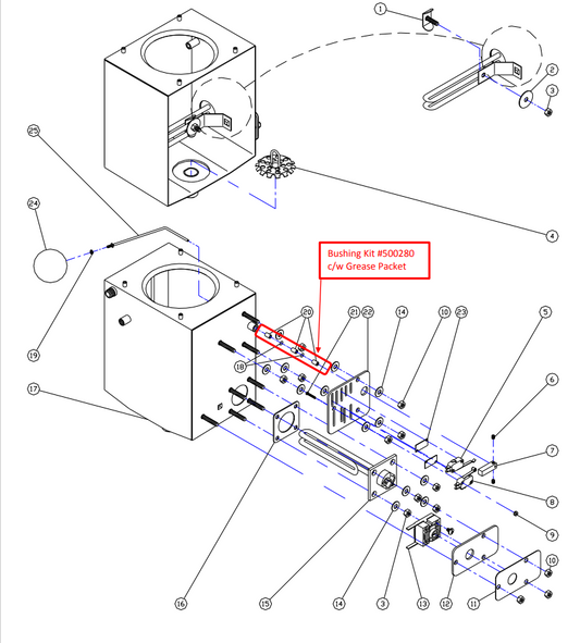 Boiler Float Bushing Kit for PWS Distillers (#500280)