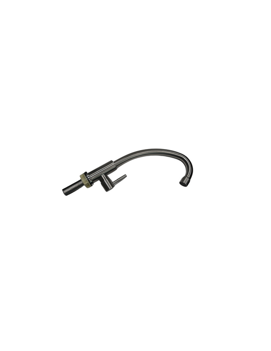 Single Water Faucet, Brushed SS, 1/2"-14NPS Shank (#080052)