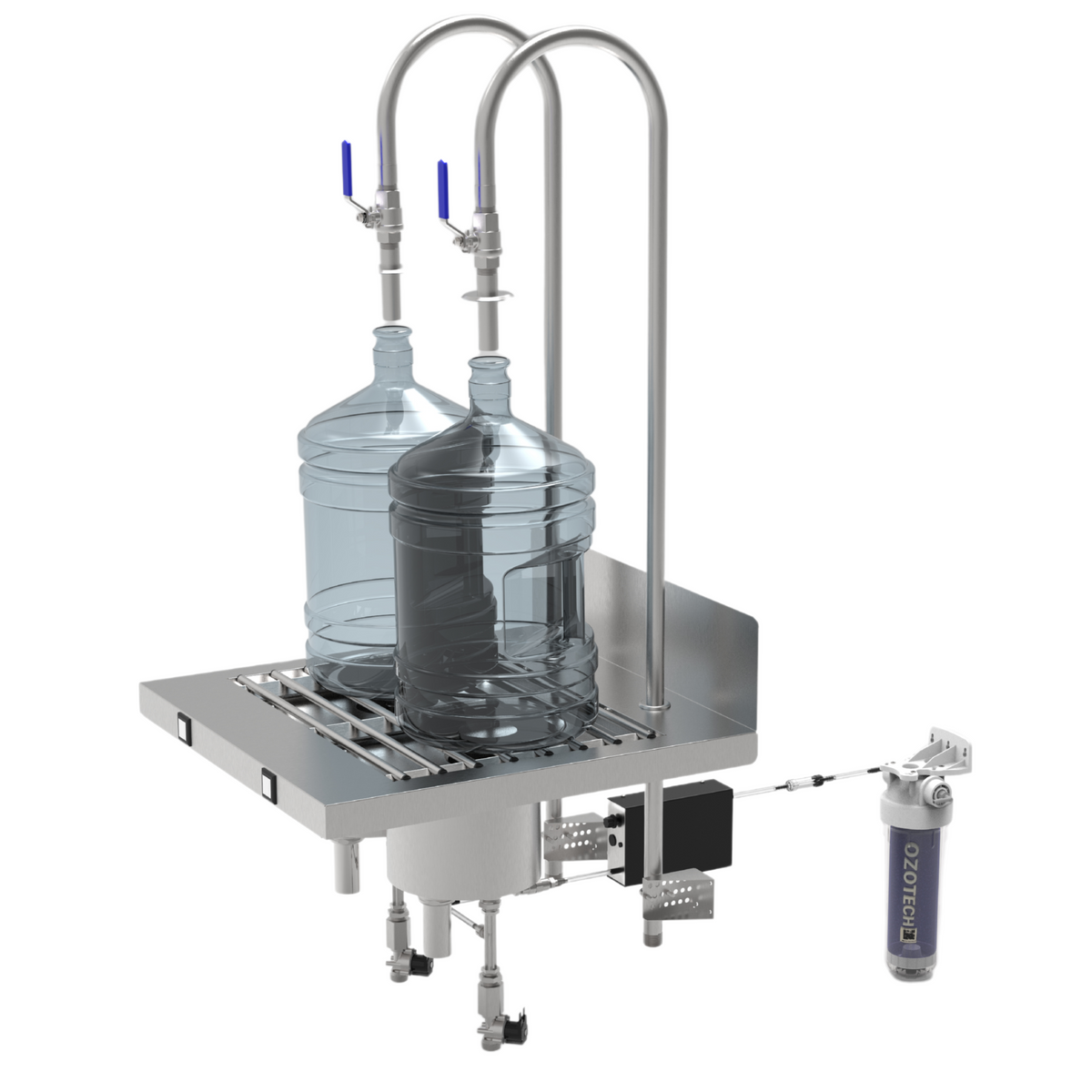 Linear Rinser Sample 2 Bottle Rinser w/ Filler Option (CBR-2) (#900004) – Precision Water ...